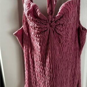 Free People Mauve Pink Textured Maxi Dress